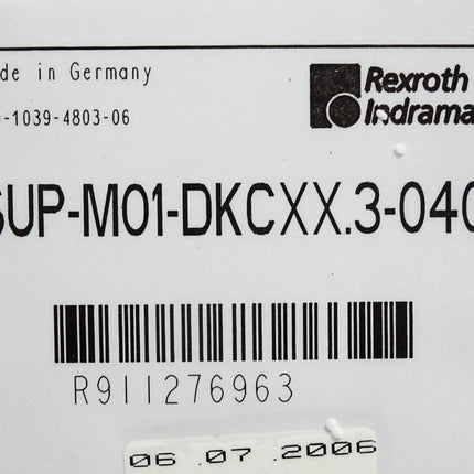 Rexroth Indramat Zubehör R911276963 SUP-M01-DKCXX.3-040 / Neu OVP - Maranos.de