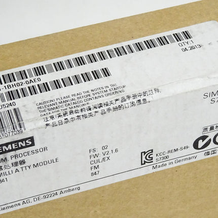 Siemens S7-300 CP341 6ES7341-1BH02-0AE0 6ES7 341-1BH02-0AE0 / Neu OVP versiegelt