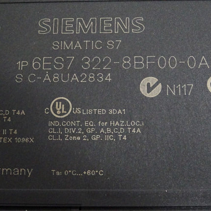 Siemens S7-300 Digitalausgabe SM322 6ES7322-8BF00-0AB0 6ES7 322-8BF00-0AB0 - Maranos.de