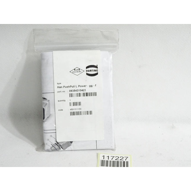 Harting Stecker 09354310421 Han PP Power L plug fix coding / Neu OVP - Maranos.de