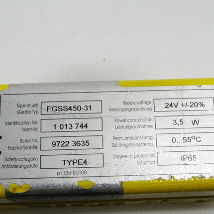 Sick 30-FGS Lichtschranke 1013744 FGSS450-31 - Maranos.de