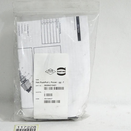 Harting Stecker 09354310421 Han PP Power L plug fix coding / Neu OVP - Maranos.de
