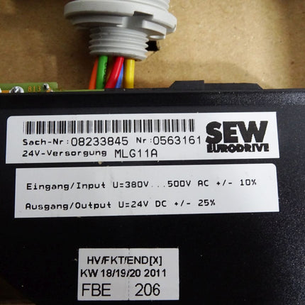 SEW Eurodrive MLG11A 08233845 24V-Versorgung / Neu OVP