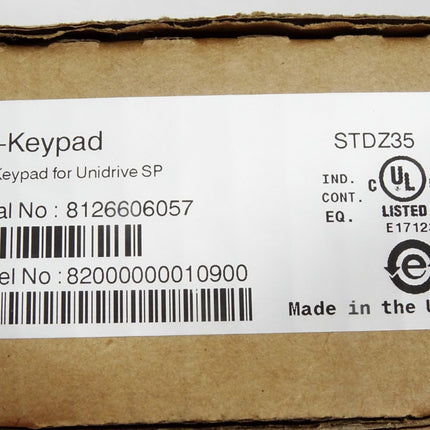 Nidec Control Techniques SM-Keypad LED Keypad Unidrive SP 82000000010900 Neu OVP