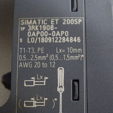 Siemens ET200SP Base-Unit (BU30-MS1) 3RK1908-0AP00-0AP0 - Maranos.de