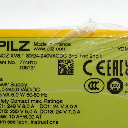 Pilz Schaltgerät 774610 PNOZ XV3.1 30/24-240VACDC 3no 1nc 2no t / Neu OVP - Maranos.de