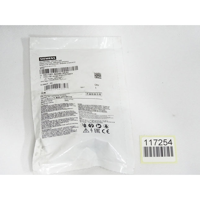 Siemens Leuchtmelder 3SU001-6AA60-0AA0 weiß / Neu OVP