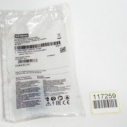 Siemens Kontaktmodul 3SU1400-1AA10-1CA0 / Neu OVP