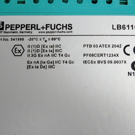Pepperl+Fuchs Binärausgang LB6110A 541998