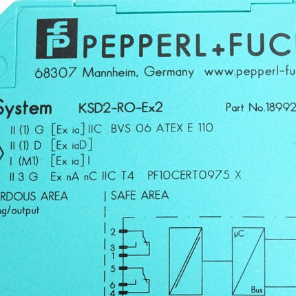 Pepperl+Fuchs Transmitterspeisegerät HSD2-RO-Ex2 189920