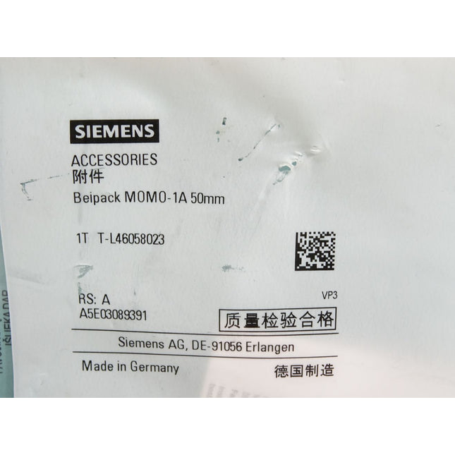 Siemens A5E03089391 Beipack MOMO-1A 50mm / Neu OVP - Maranos.de
