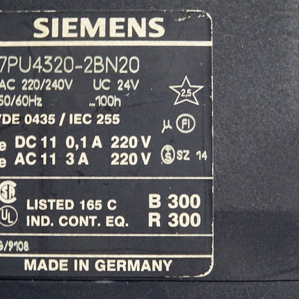 Siemens Zeitrelais 7PU4320-2BN20 0.5s-100h - Maranos.de