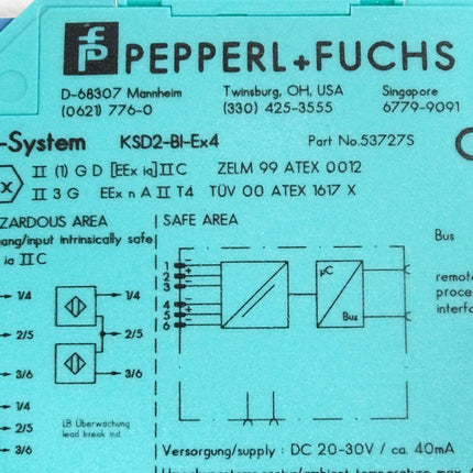 Pepperl+Fuchs Trennschaltverstärker KSD2-BI-Ex4 53727S