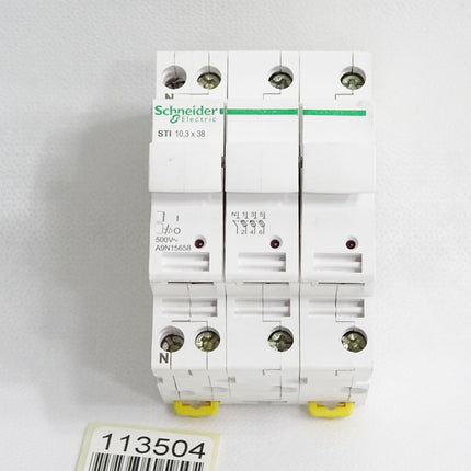 Schneider Electric A9N15658 Sicherungsträger STI 3-polig+N bis 25A für 10,3x38mm - Maranos.de