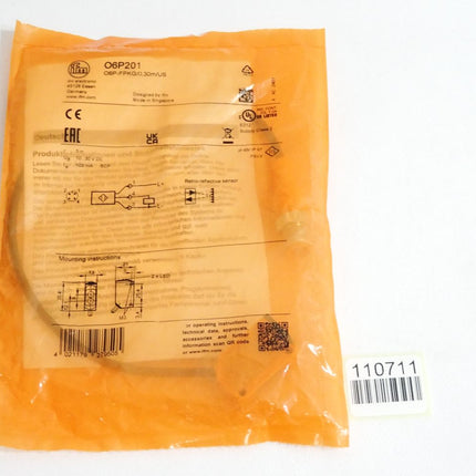 Ifm Electronic O6P201 O6P-FPKG/0,30m/US Reflexlichtschranke / Neu OVP - Maranos.de