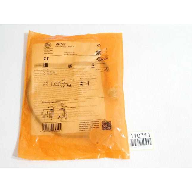 Ifm Electronic O6P201 O6P-FPKG/0,30m/US Reflexlichtschranke / Neu OVP - Maranos.de