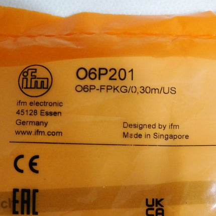 Ifm Electronic O6P201 O6P-FPKG/0,30m/US Reflexlichtschranke / Neu OVP - Maranos.de