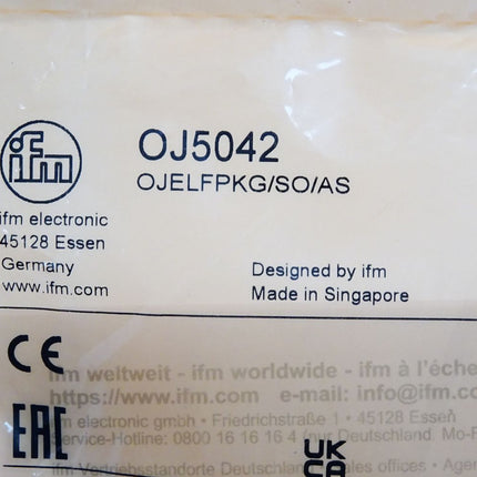 Ifm Electronic OJ5042 OJELFPKG/SO/AS Laser-Einweglichtschranke Empfänger Neu OVP - Maranos.de