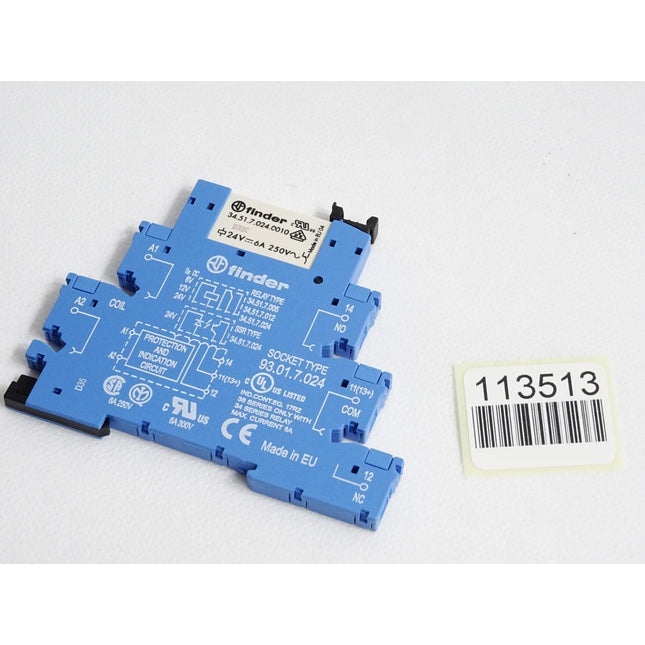Finder Relais 34.51.7.024.0010 + Sockel 93.01.7.024 - Maranos.de