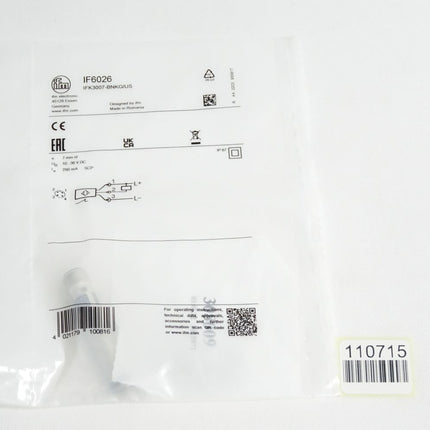 Ifm Electronic IF6026 IFK3007-BNKG/US Induktiver Sensor / Neu OVP - Maranos.de