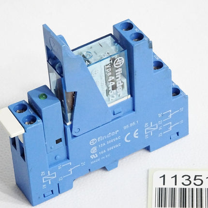 Finder Relais 44.52.9.024.0000 24VDC 6A 250VAC + Sockel 95.95.1 - Maranos.de