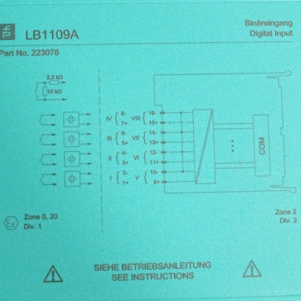 Pepperl+Fuchs Binäreingang LB1109A 223078
