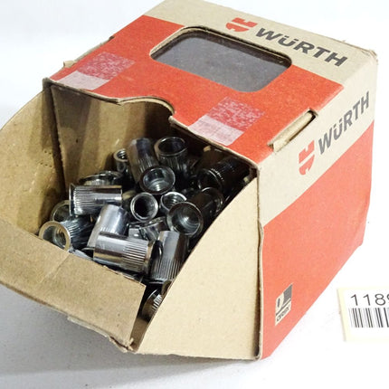Würth Einnietmutter Flachkopf Schafträndelung M8 09482008 / 100 Stück - Maranos.de
