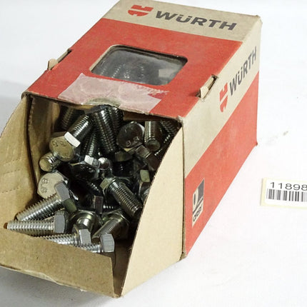 Würth Sechskantschrauben DIN933 SW17 8.8 M10x25 00571025 / 100 Stück - Maranos.de