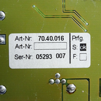 Steuerplatine CV 34.40.016 LS 70.40.016 - Maranos.de