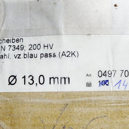 Würth Scheiben DIN7349 200HV 13mm 049770012 / 145 Stück - Maranos.de