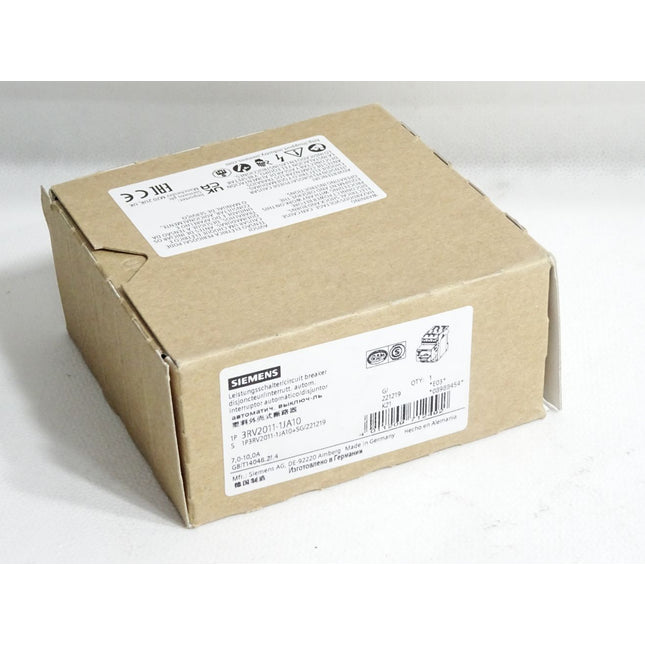 Siemens Leistungsschalter 3RV2011-1JA10 / Neu OVP