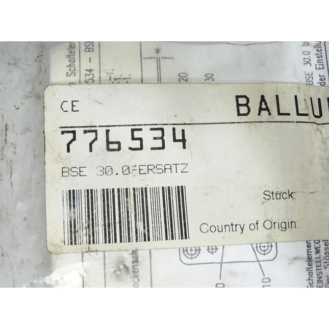 Balluff 776534 BSE30,0 Einzelpositionsschalter / Inhalt:2 Stück / Neu OVP