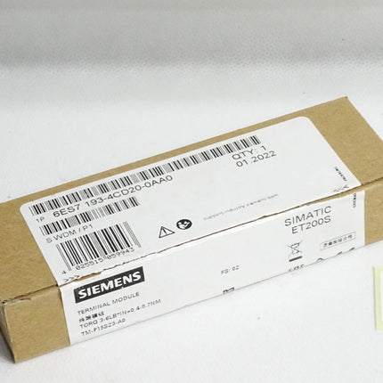 Siemens ET200S TM 6ES7193-4CD20-0AA0 6ES7 193-4CD20-0AA0 / Neu OVP