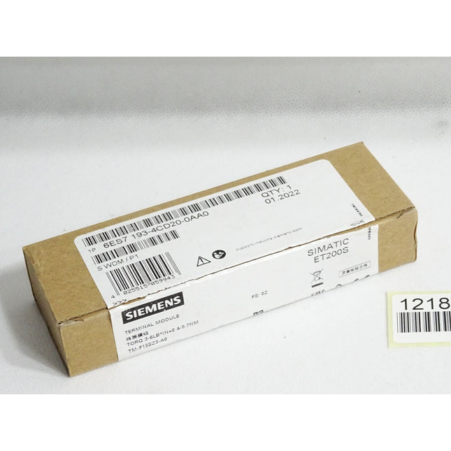 Siemens ET200S TM 6ES7193-4CD20-0AA0 6ES7 193-4CD20-0AA0 / Neu OVP