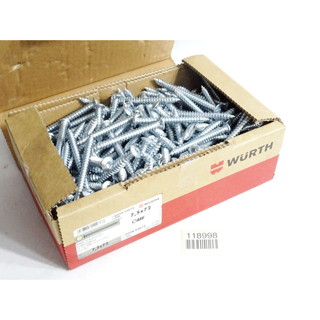 Würth AMO III Schrauben Halbrundkopf AW30 7,5x72 023493072 / 200 Stück - Maranos.de