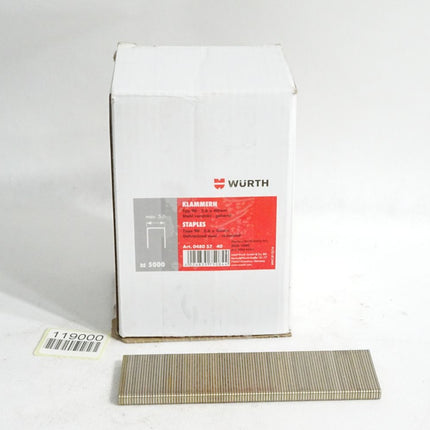 Würth Klammern 90 5.6x40mm verzinkt geharzt 04805740 for DKG1040 / 5000 Stück - Maranos.de