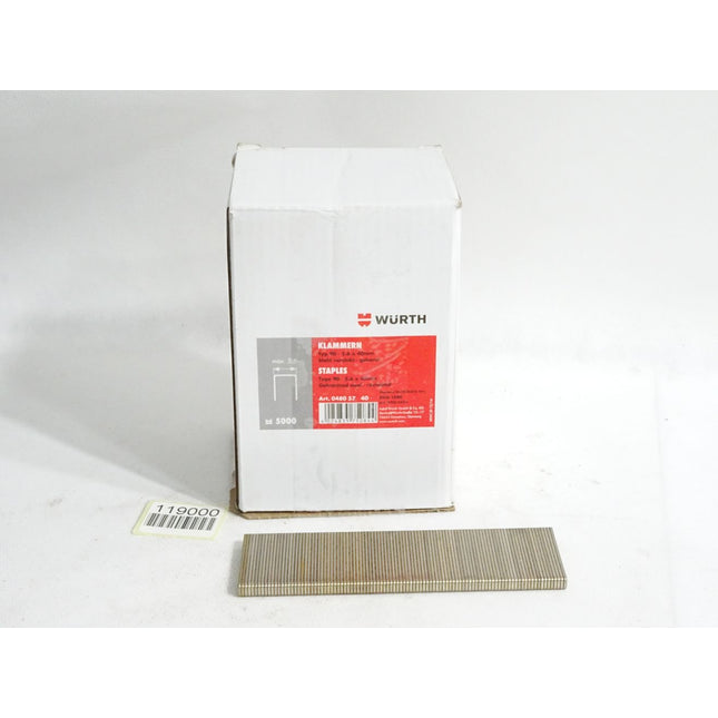 Würth Klammern 90 5.6x40mm verzinkt geharzt 04805740 for DKG1040 / 5000 Stück - Maranos.de