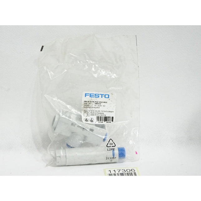 Festo 549251 VN-10-H-T4-PQ2-VQ3-RO2 Vakuumsaugdüse / Neu OVP