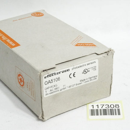 Ifm electronic Efector200 OA5106 Reflexlichtschranke OAP-FCKG / Neu OVP - Maranos.de