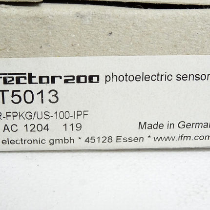 Ifm electronic Efector200 OT5013 Reflexlichtschranke OTR-FPKG/US-100-IPF Neu OVP