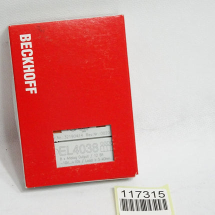 Beckhoff EL4038 0000 Rev.0020 analoge Ausgangsklemme / Neu OVP