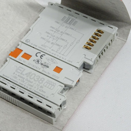 Beckhoff EL4038 0000 Rev.0020 analoge Ausgangsklemme / Neu OVP
