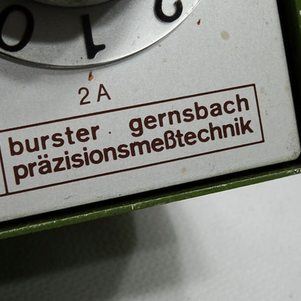 Burster Gernsbach Präzisions Widerstands Dekade Typ 1407 304142 - Maranos.de