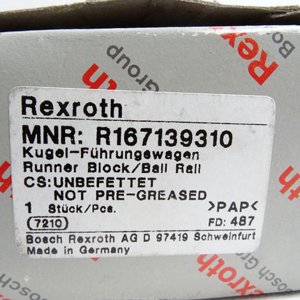 Rexroth Kugel-Führungswagen KWC-035-BNS-C0-H-2 R167139310 / Neu OVP - Maranos.de