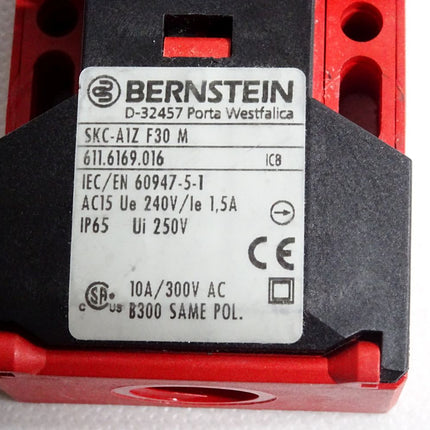 Bernstein Sicherheitsschalter SKC-A1Z F30 M 611.6169.016 / Neuwertig