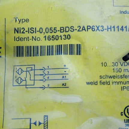 Turck Induktiver Sensor NI2-ISI-0.055-BDS-2AP6X3-H1141/S34 1650130 / Neu OVP - Maranos.de