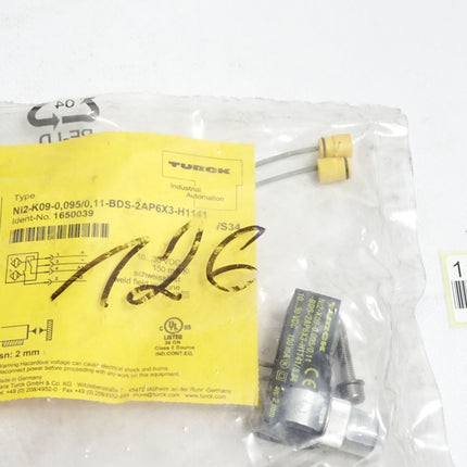 Turck Induktiver Sensor Ni2-K09-0,095/0,11-BDS-2AP6X3-H1141 1650039 / Neu OVP - Maranos.de