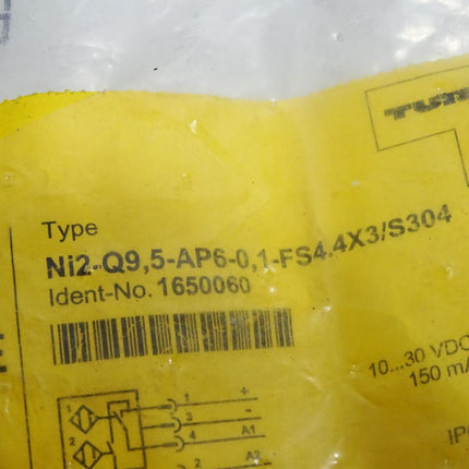 Turck Induktiver Sensor Ni2-Q9,5-AP6-0,1-FS4.4X3/S304 1650060 / Neu OVP - Maranos.de