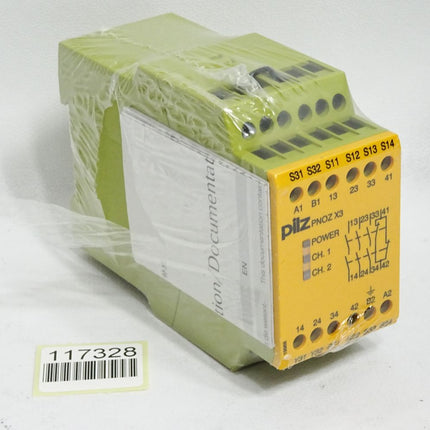 Pilz 774318 X3 230VAC 24VDC 3n/o 1n/c 1so Sicherheitsschaltgerät / Neu OVP