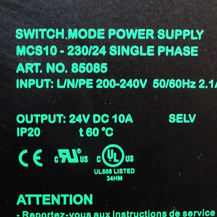 Murr Elektronik Switch Mode Power Supply 85085 - Maranos.de